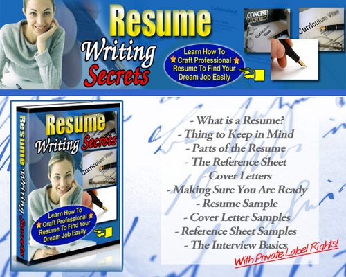Product picture Resume Writing Secrets